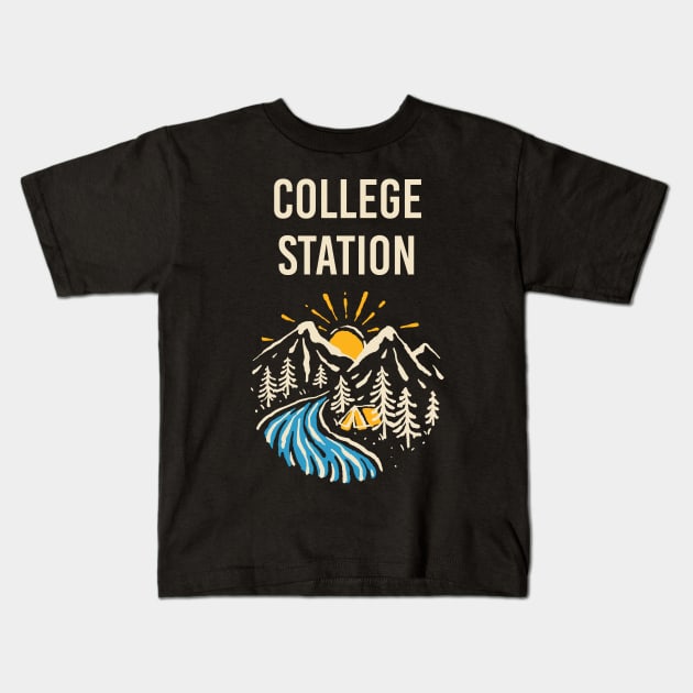 College Station Kids T-Shirt by blakelan128